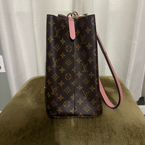 Louis Vuitton Monogram Brown and Pink Shoulder Bag - Picture 4 of 6
